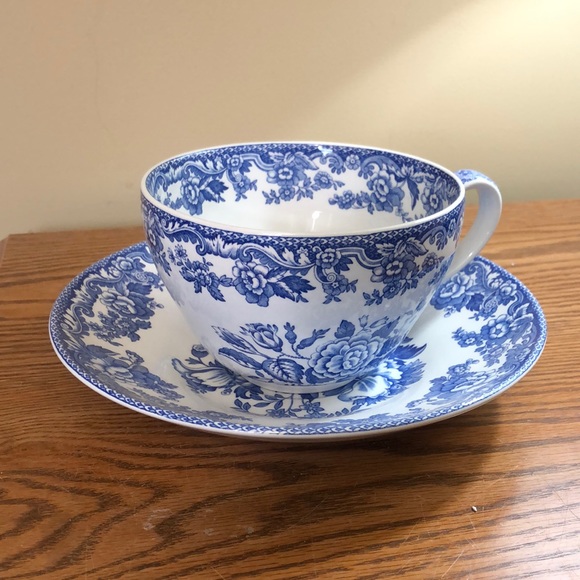 Spode Other - The Spode Blue Room British Flowers Jumbo Cup